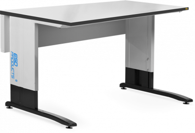 ESD Work Table AES Premium | Rectangular ESD Table Top 1200 x 750 mm | Melamine 0.3 mm